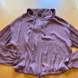 Naked Zebra Dusty Pink Zip-Up Hoodie